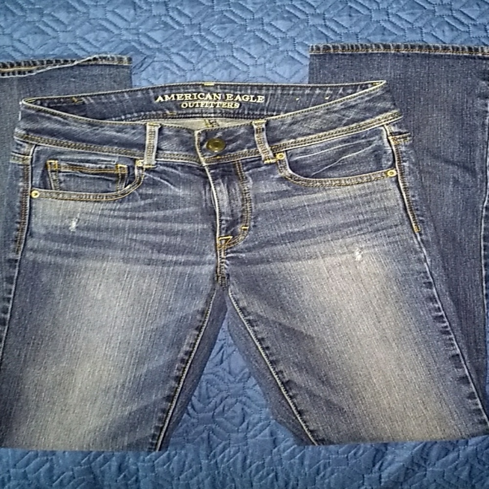 Slightly distressed American Eagle jeans